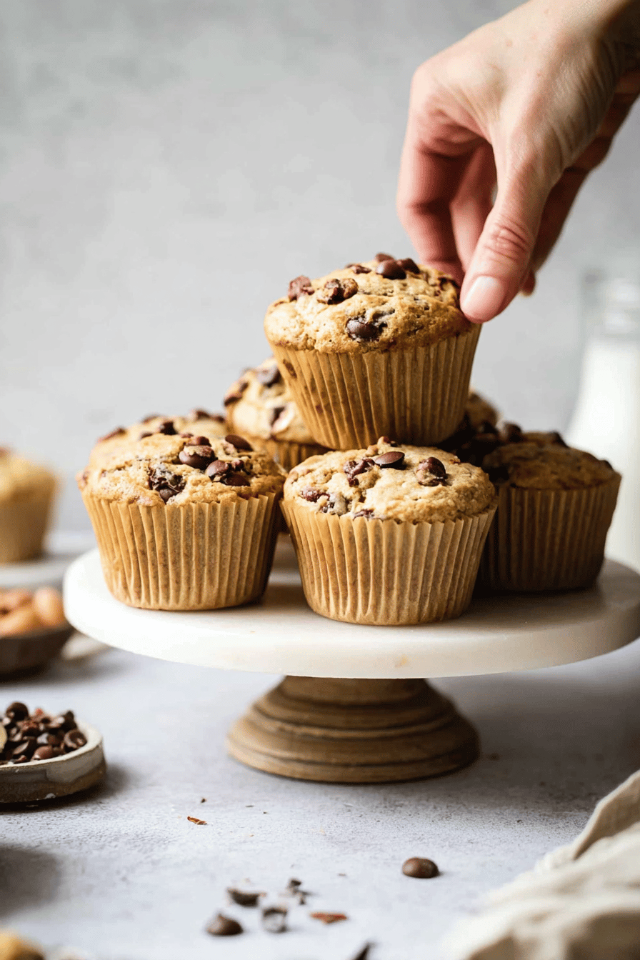 Almond Flour Muffins With Chocolate Chips