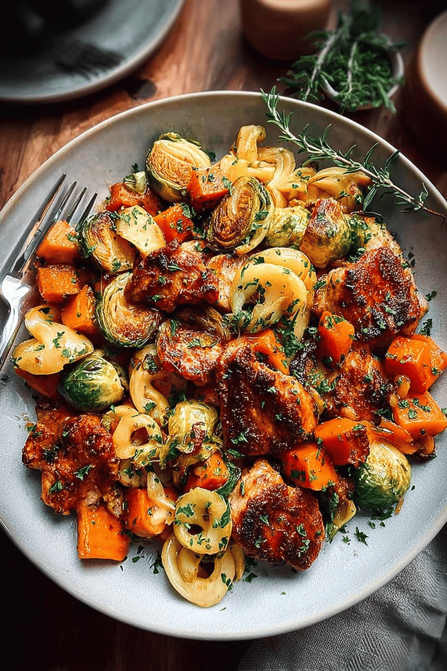 Autumn Chicken Dinner With Oven-Roasted Seasonal Vegetables 7 Autumn Chicken Roasted Vegetables