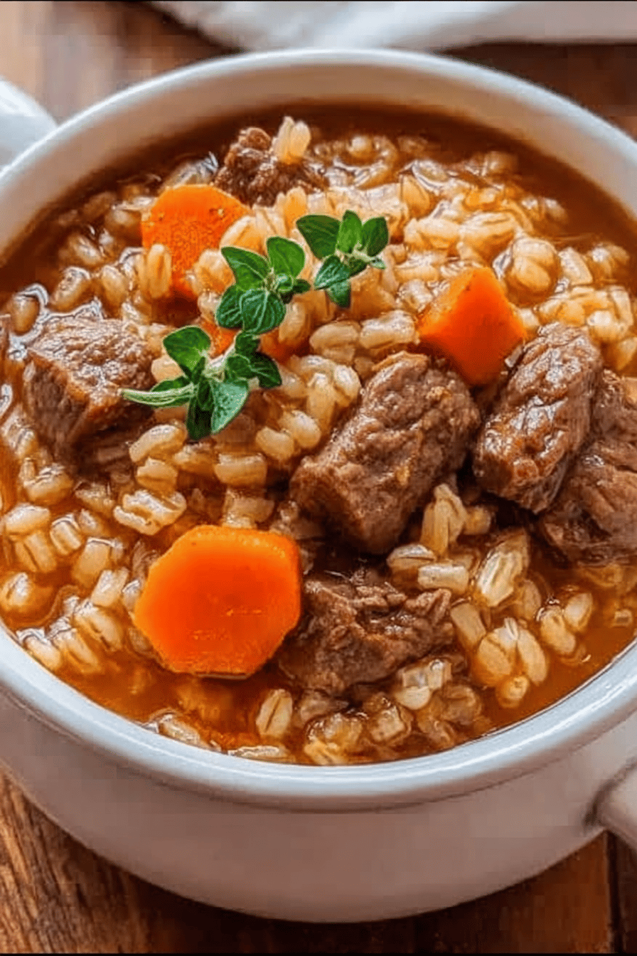Beef Barley Soup Recipe