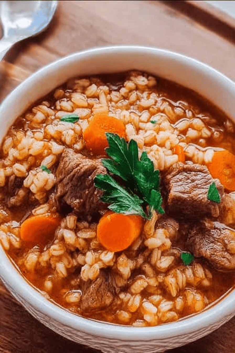 Beef Barley Soup Recipe