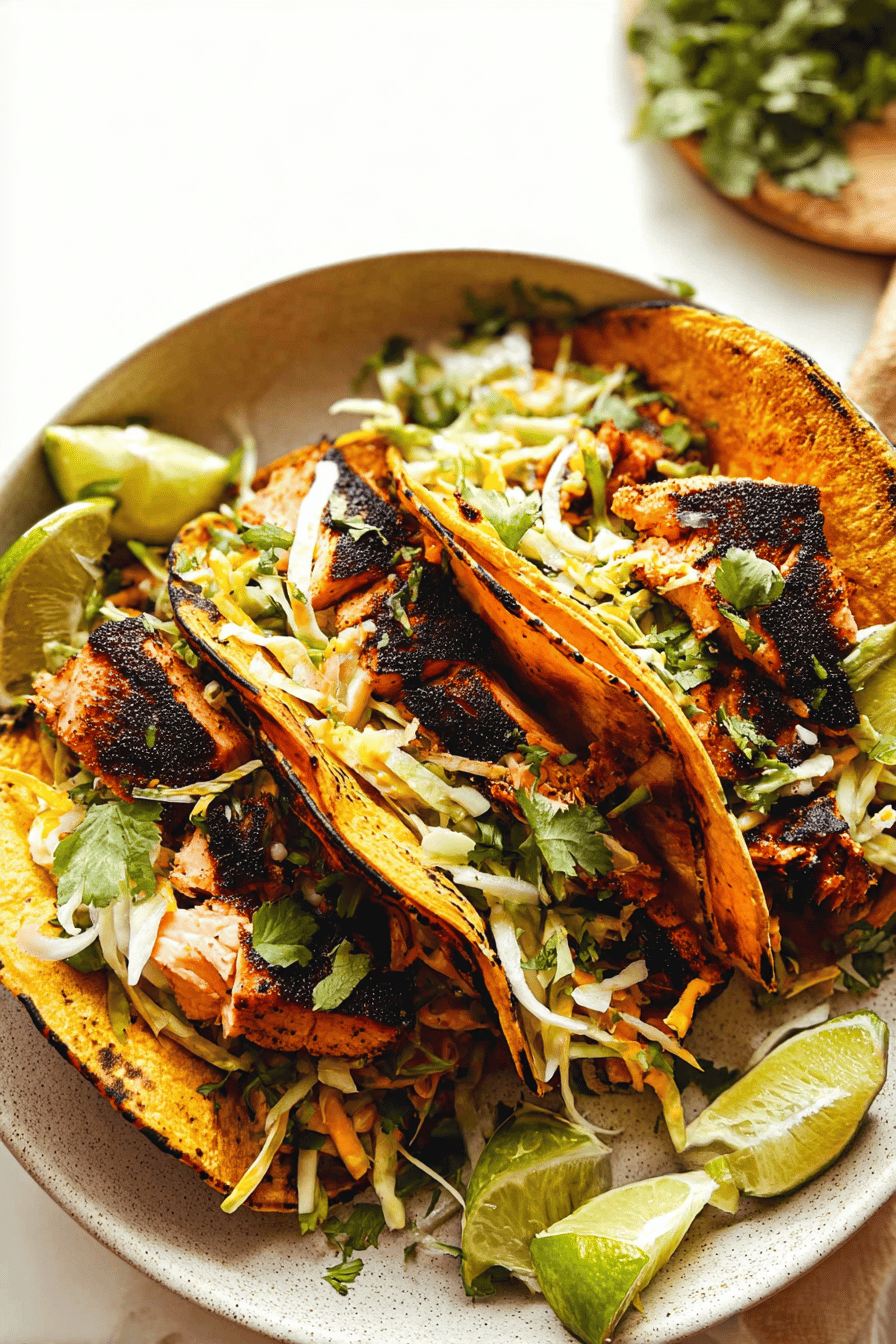 Blackened Salmon Tacos