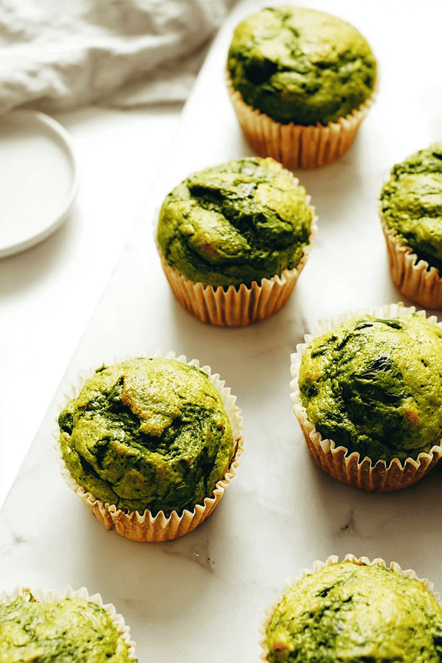 Blender Spinach Banana Muffins