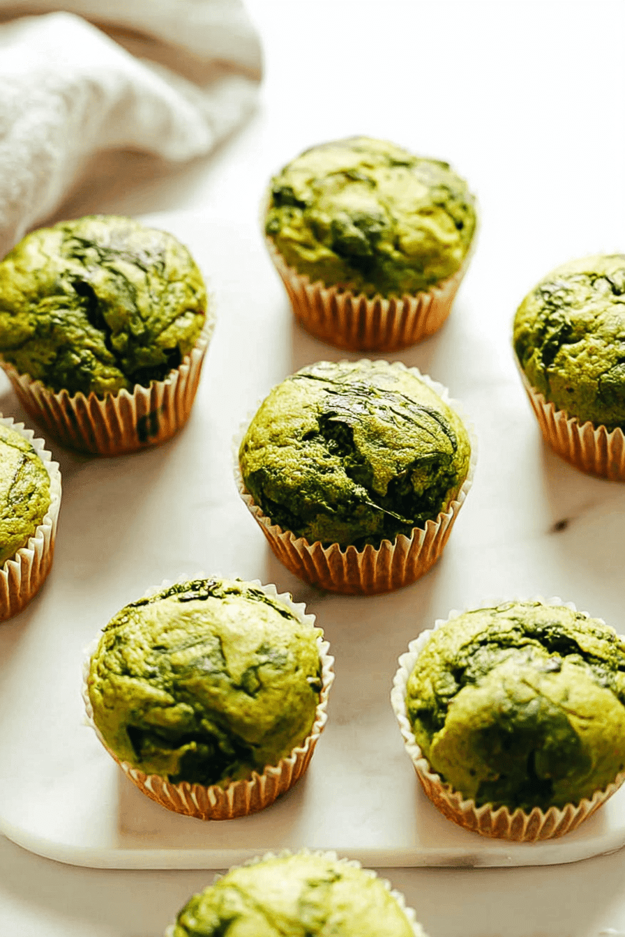 Blender Spinach Banana Muffins