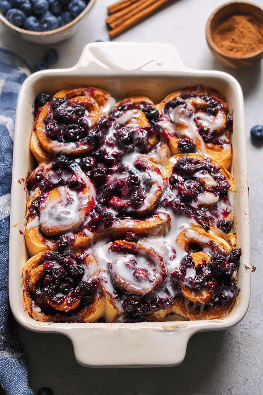 Blueberry Cinnamon Rolls