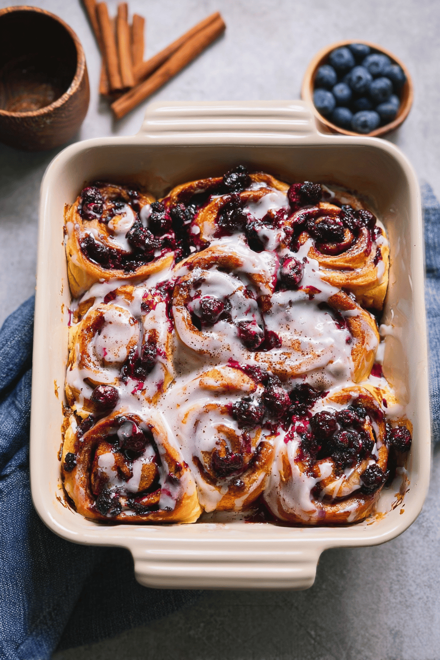 Blueberry Cinnamon Rolls