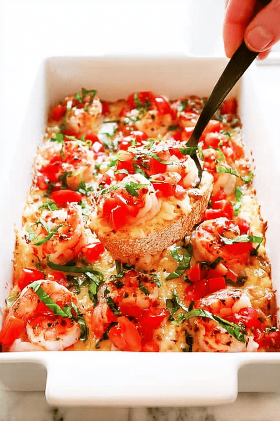 Bruschetta Baked Shrimp
