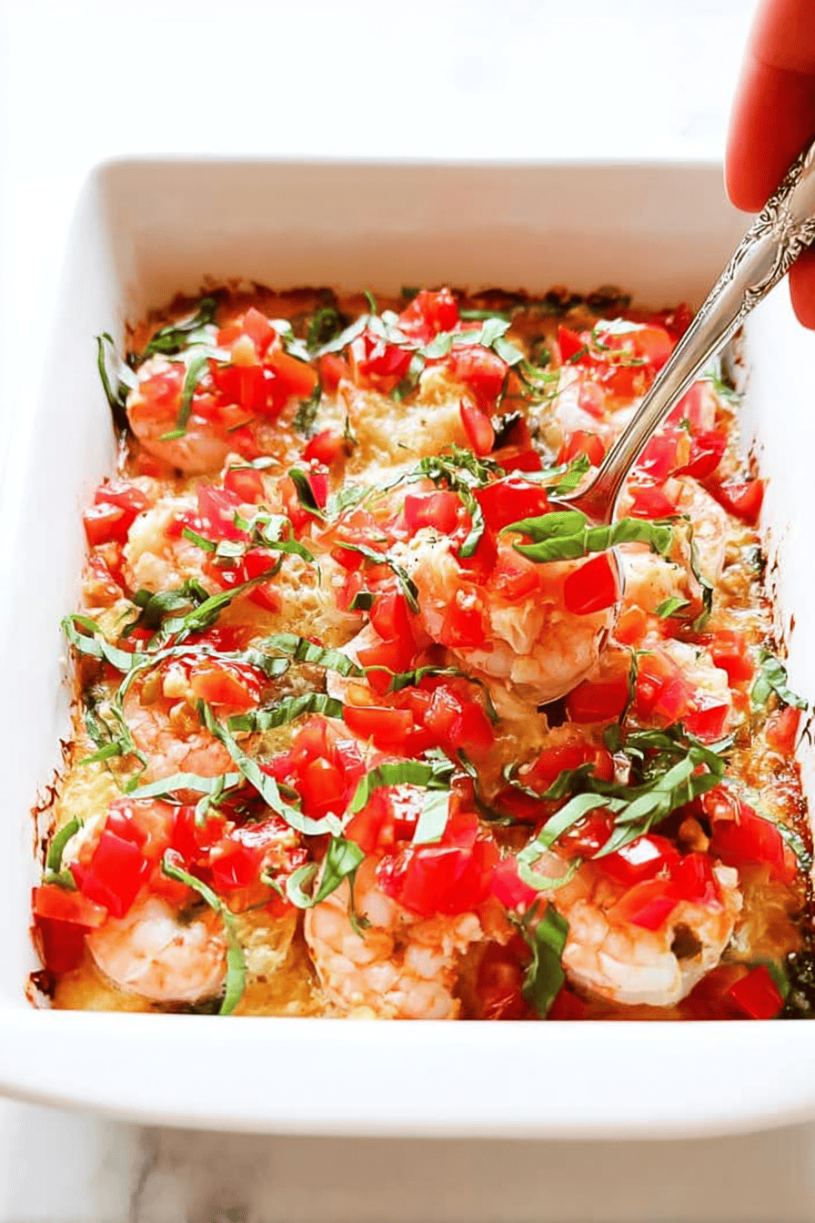 Bruschetta Baked Shrimp
