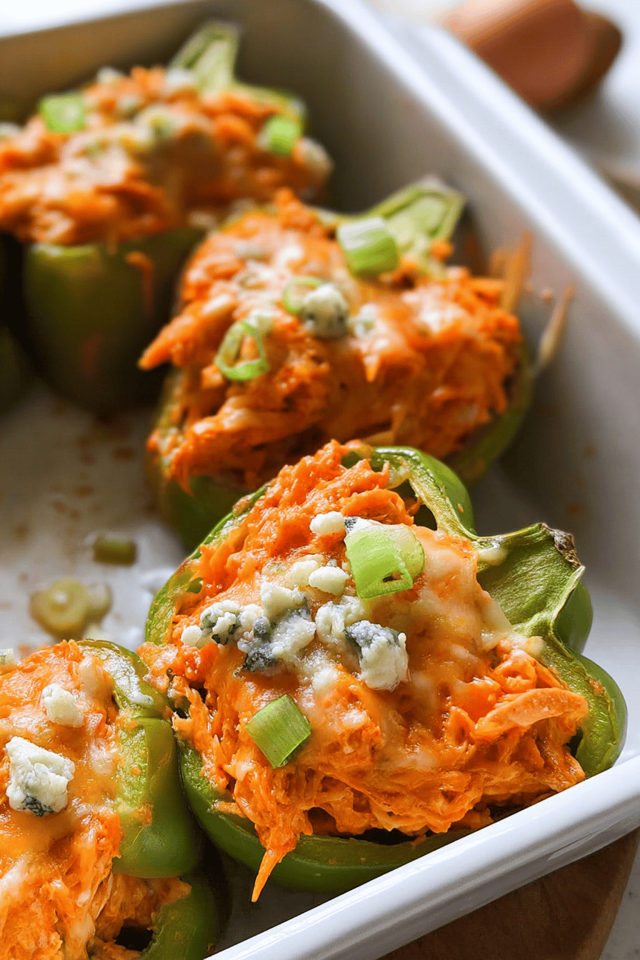 Buffalo Chicken Stuffed Peppers