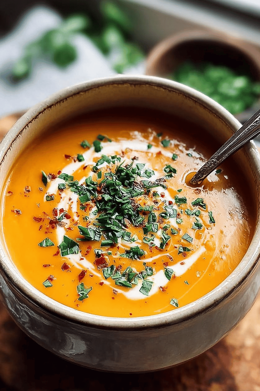 Butternut Squash Sweet Potato Soup