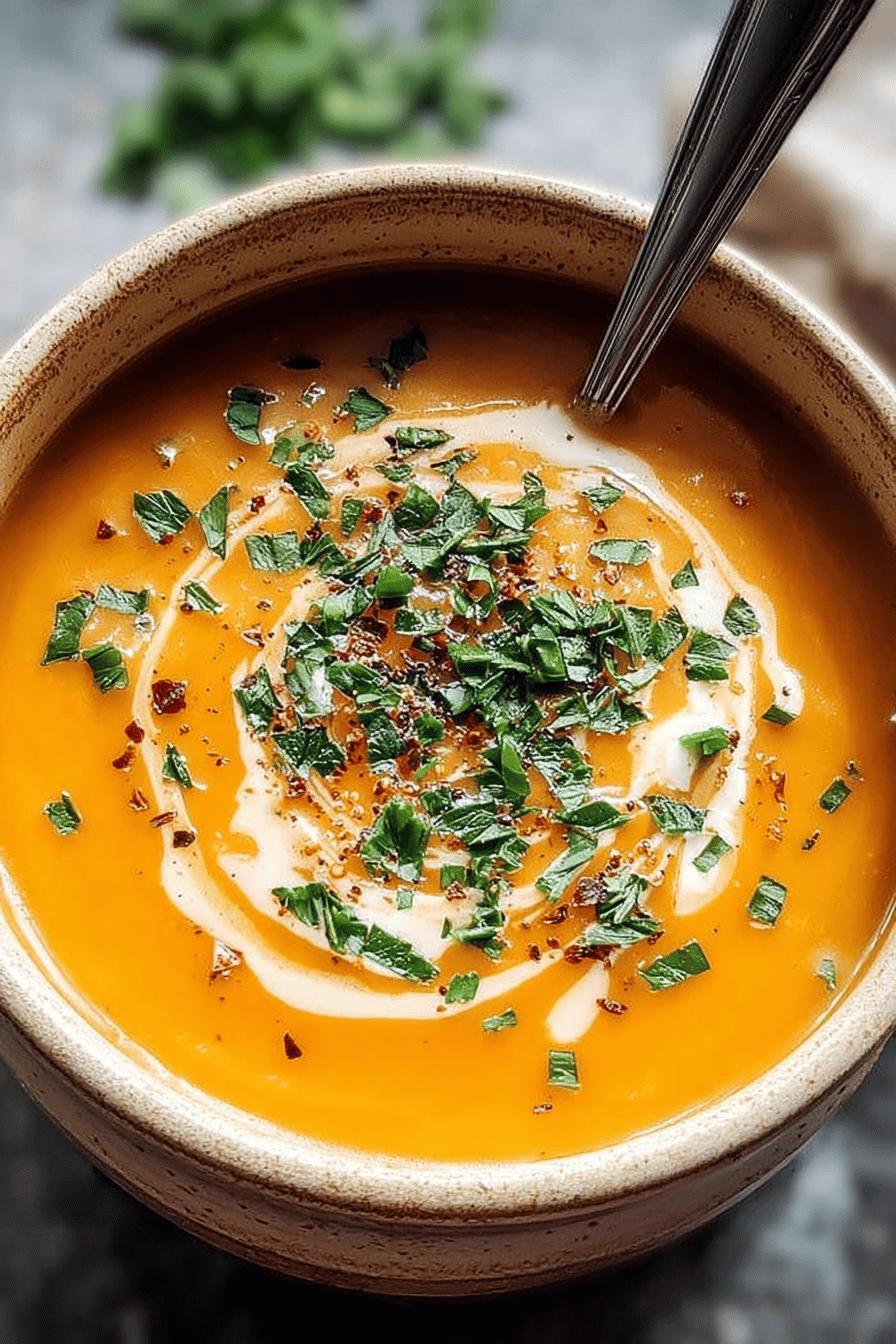 Butternut Squash Sweet Potato Soup