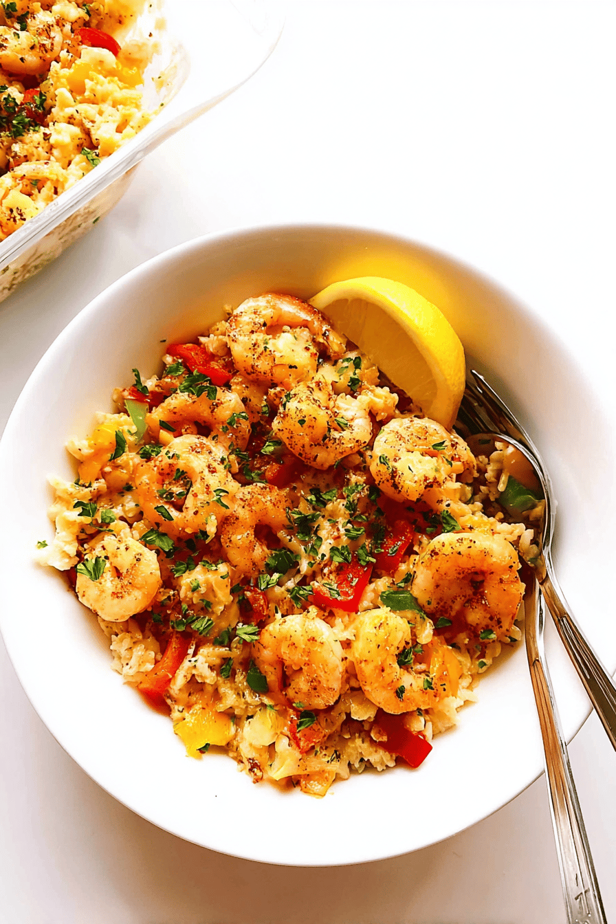 Cajun Shrimp Alfredo Casserole