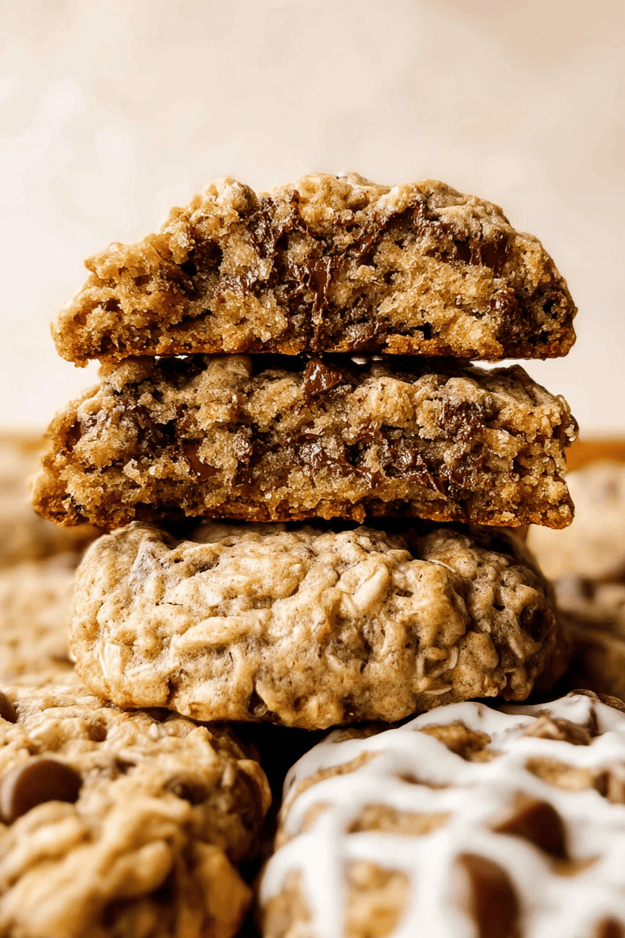 Oatmeal Chocolate Chip Cookies Soft And Chewy Recipe 6 Chewy Oatmeal Chocolate Chip Cookies