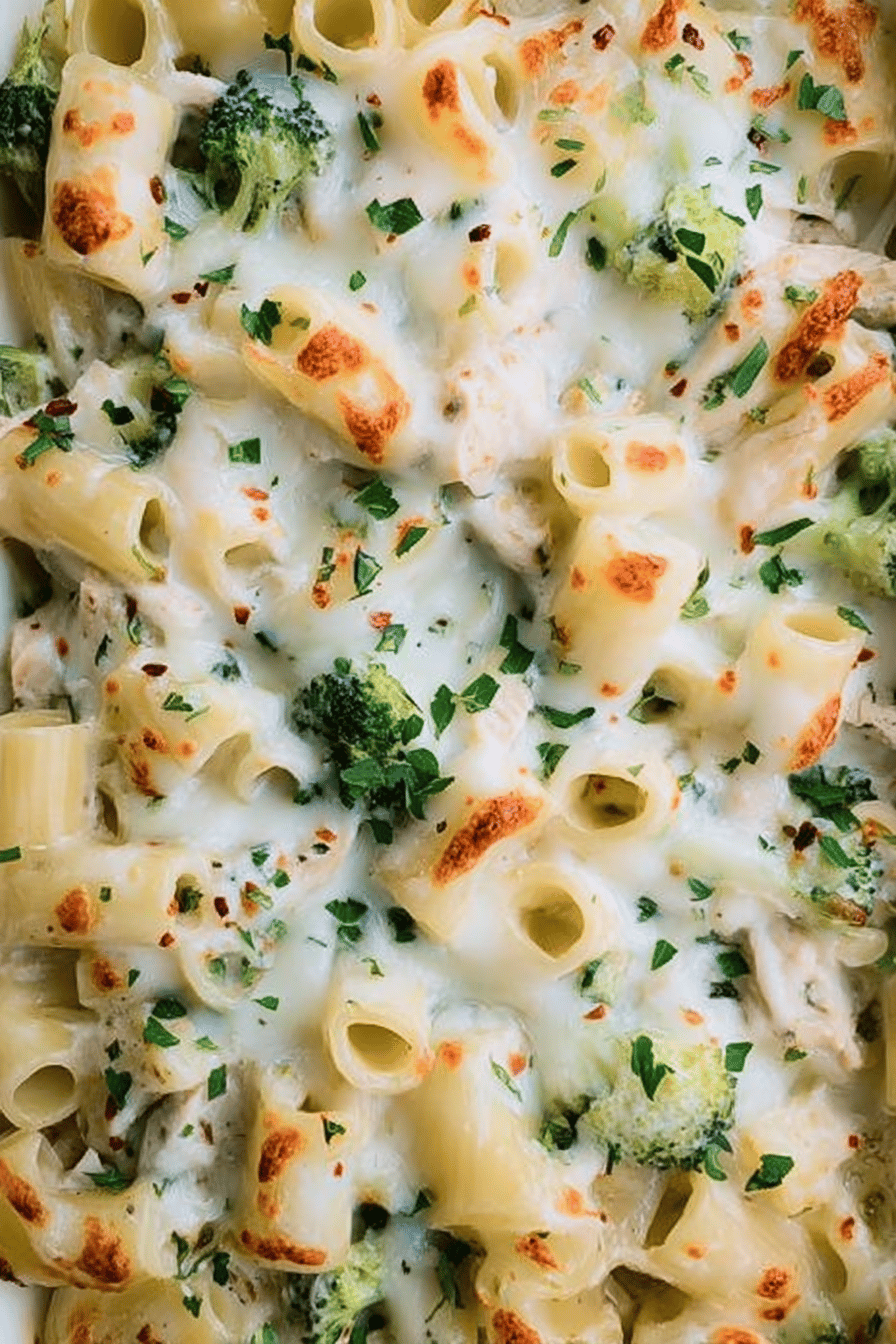 Chicken Alfredo Pasta Bake