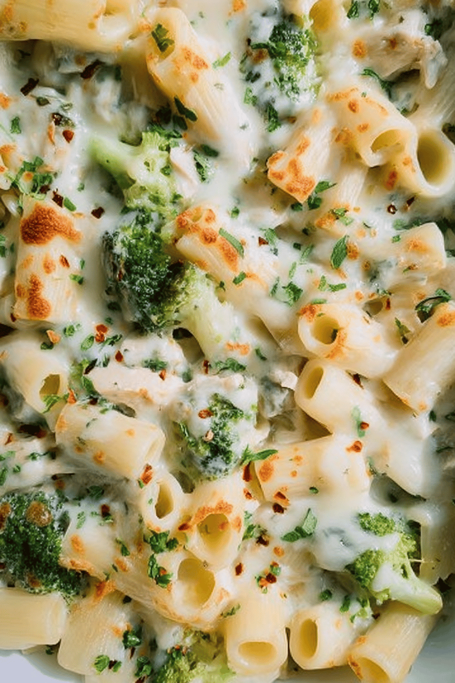 Chicken Alfredo Pasta Bake