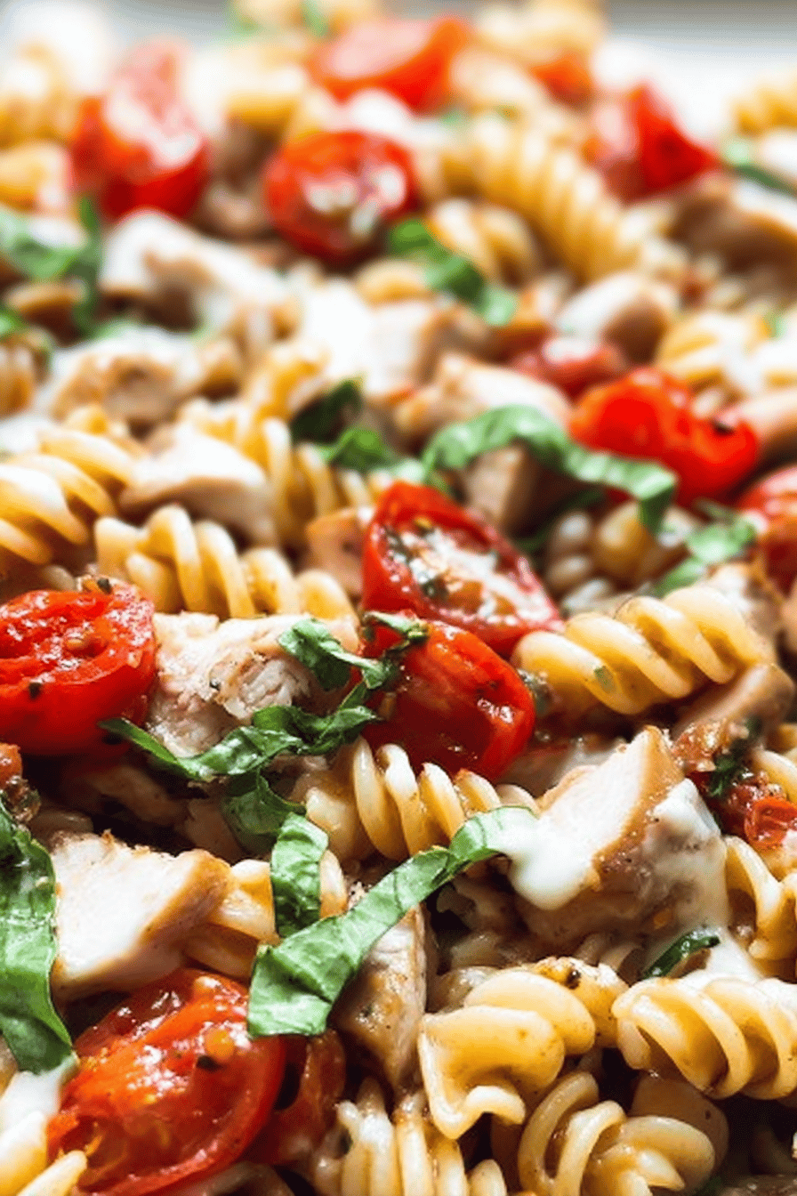 Caprese Chicken Pasta Recipe With Fresh Mozzarella And Basil 7 Chicken Caprese Pasta