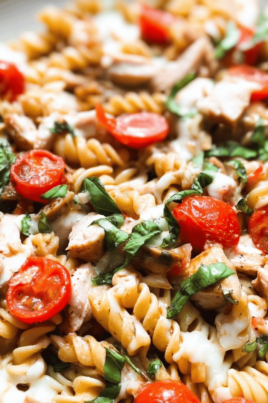 Caprese Chicken Pasta Recipe With Fresh Mozzarella And Basil 6 Chicken Caprese Pasta