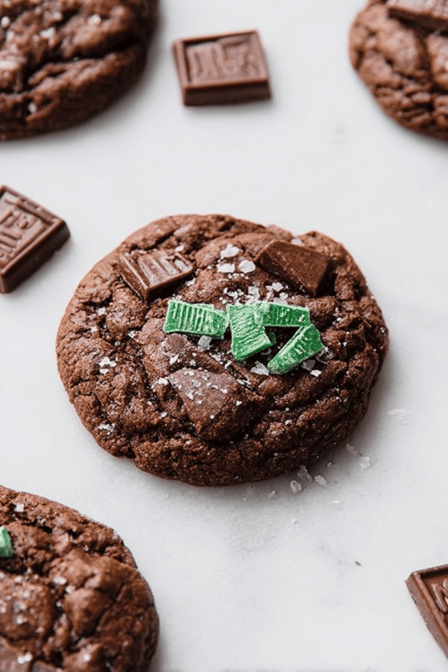Chocolate Andes Mint Cookies