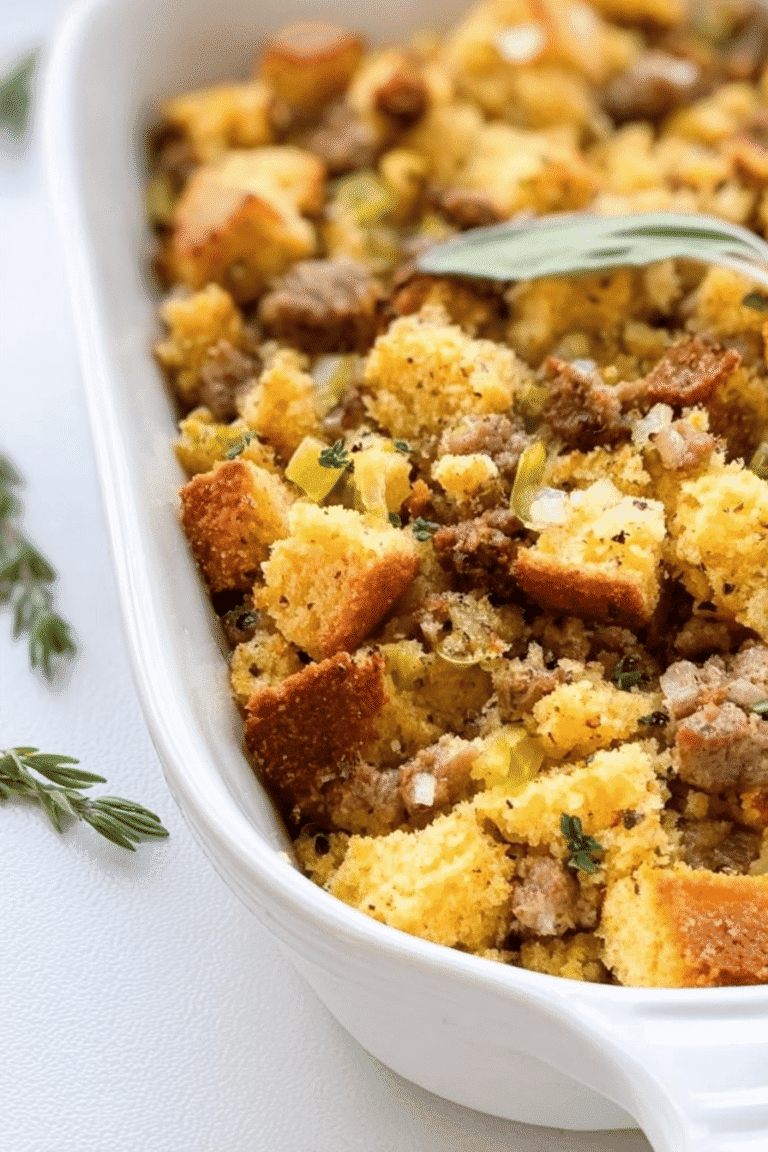 Cornbread And Sausage Stuffing 92.Png