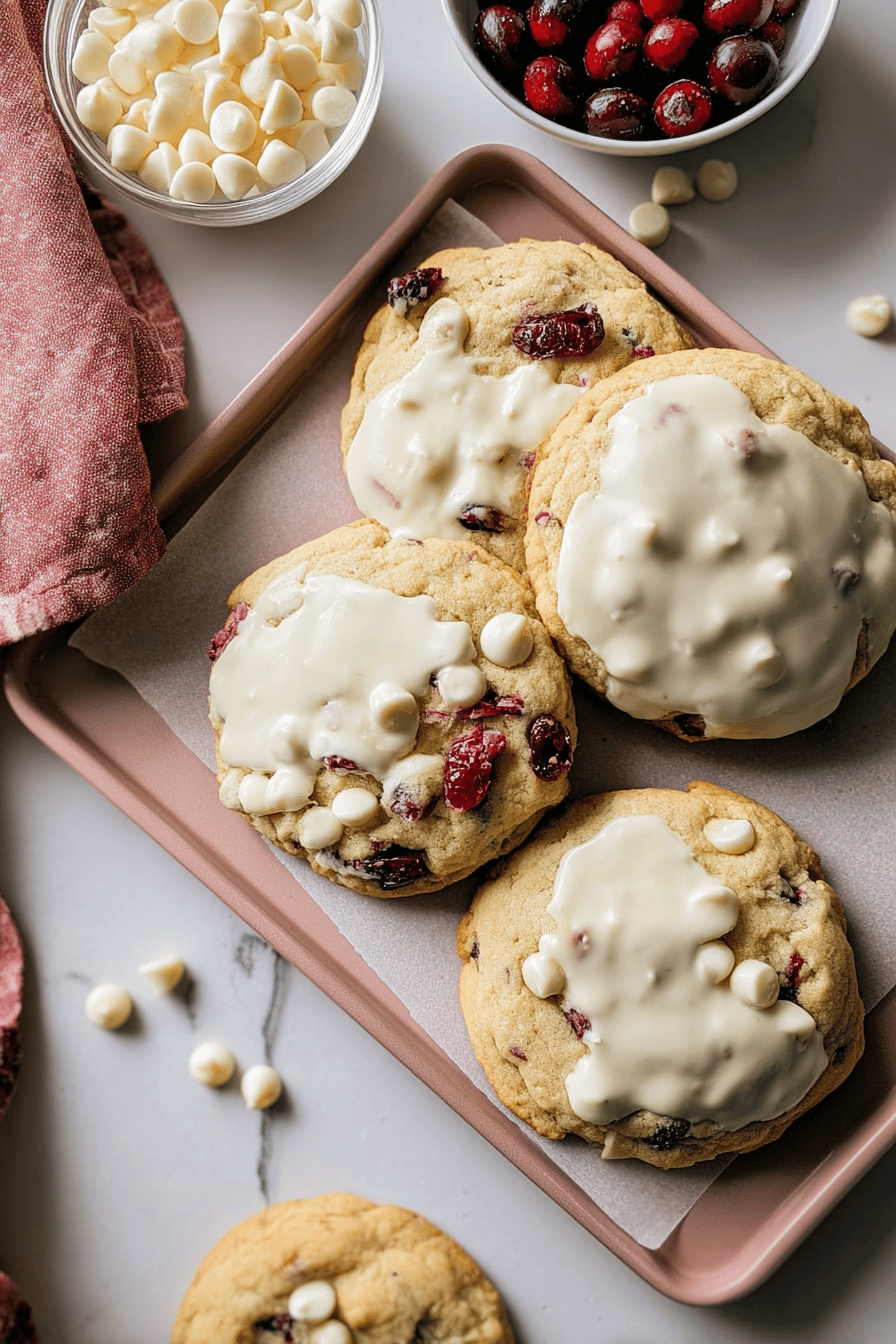 Cranberry White Chocolate Chip Cookies