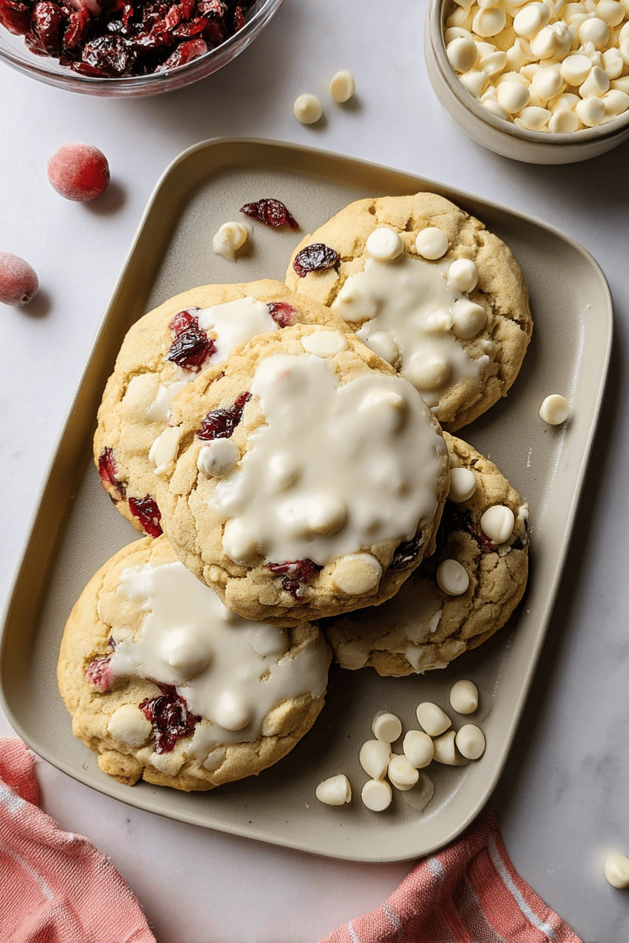 Cranberry White Chocolate Chip Cookies
