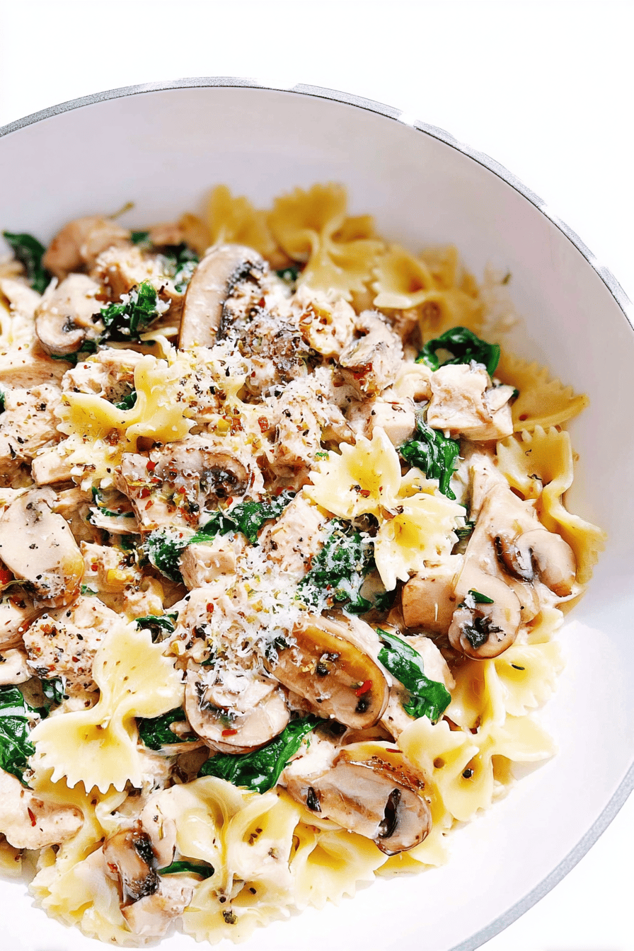 Creamy Tuna Mushroom Pasta