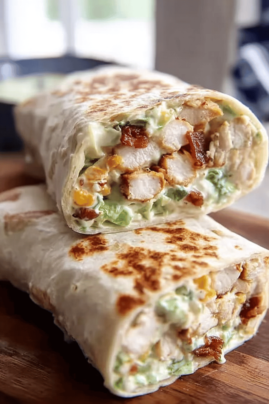 Crispy Chicken Bacon Ranch Wrap