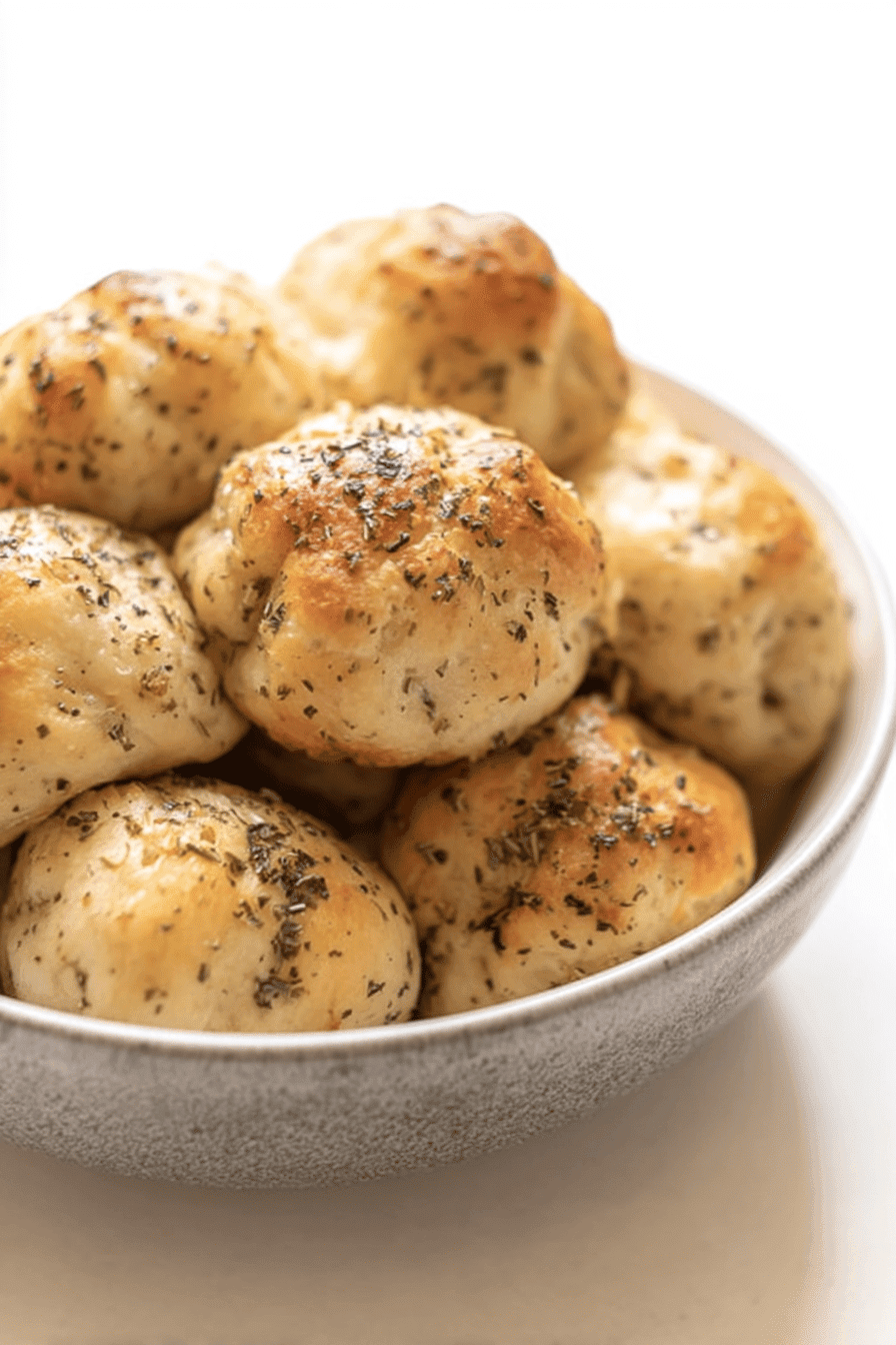 Garlic Herb Cheese Bombs