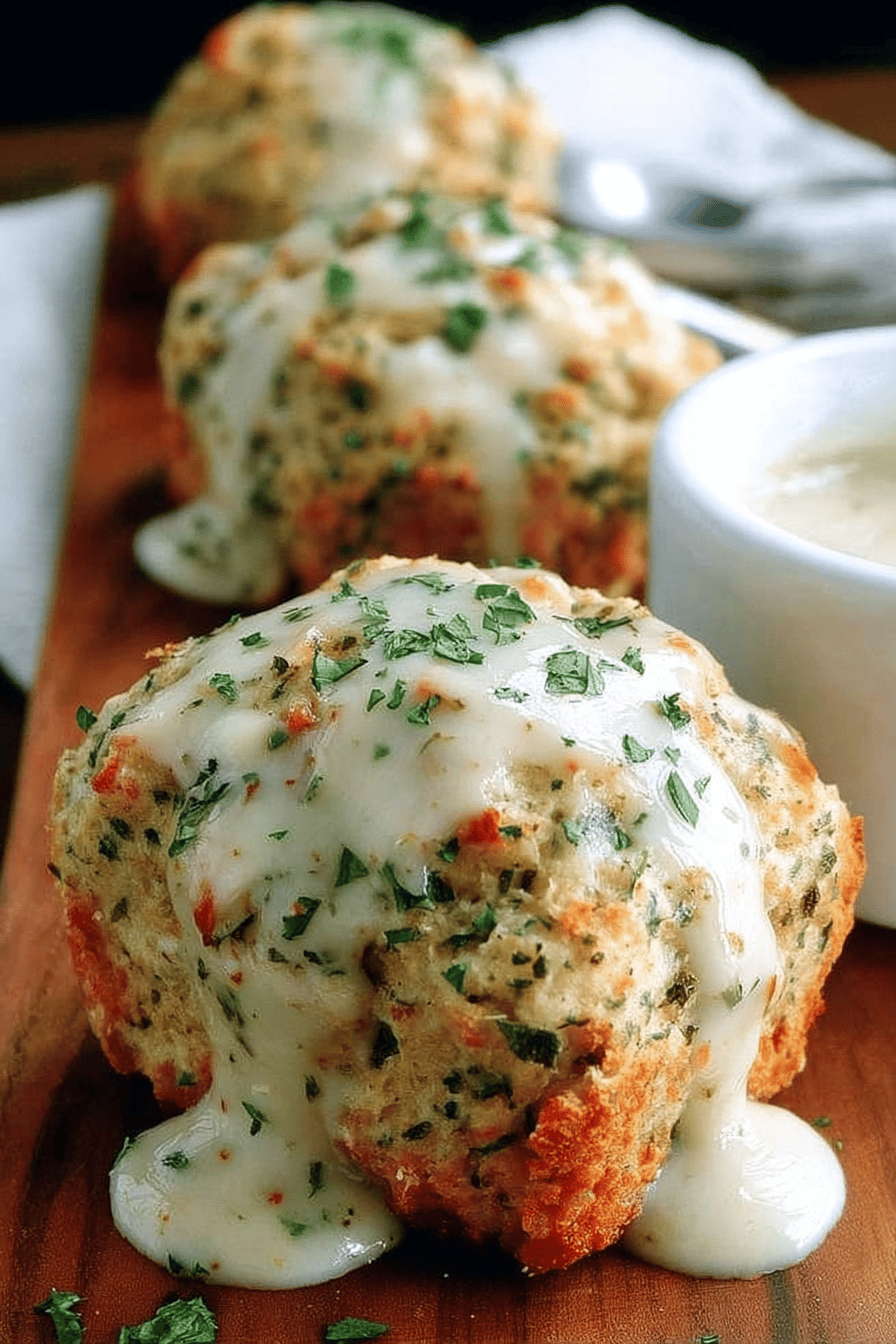 Garlic Parmesan Chicken Meatloaves