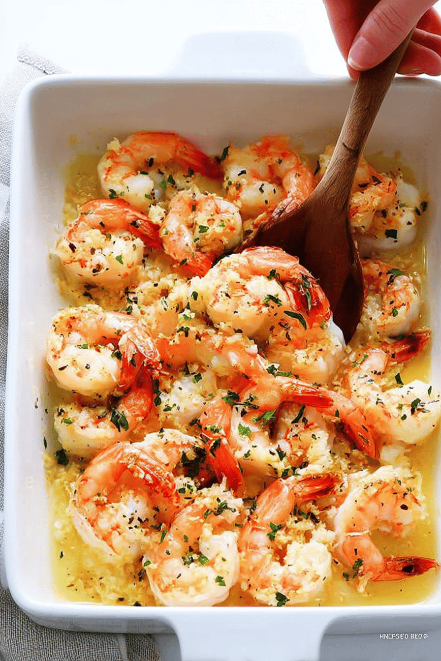 Garlicky Baked Shrimp