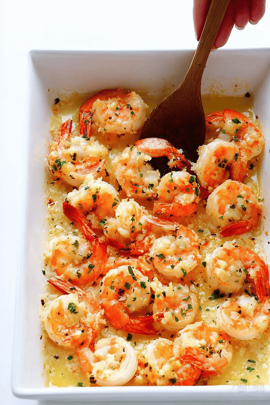 Garlicky Baked Shrimp