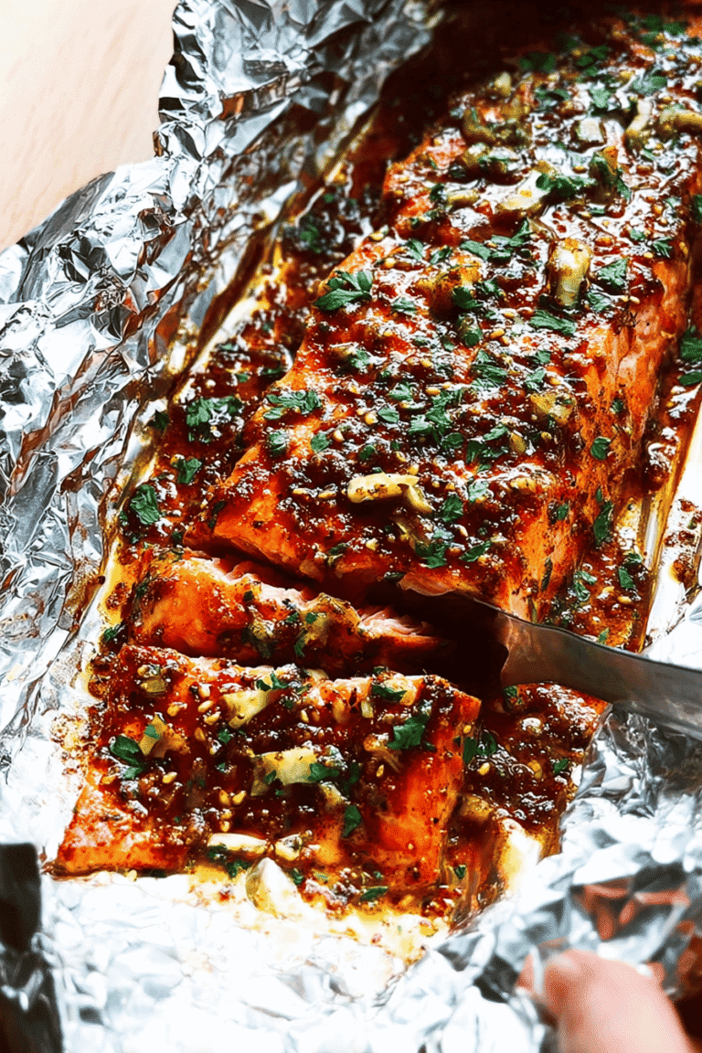 Honey Mustard Salmon In Foil 50.Png