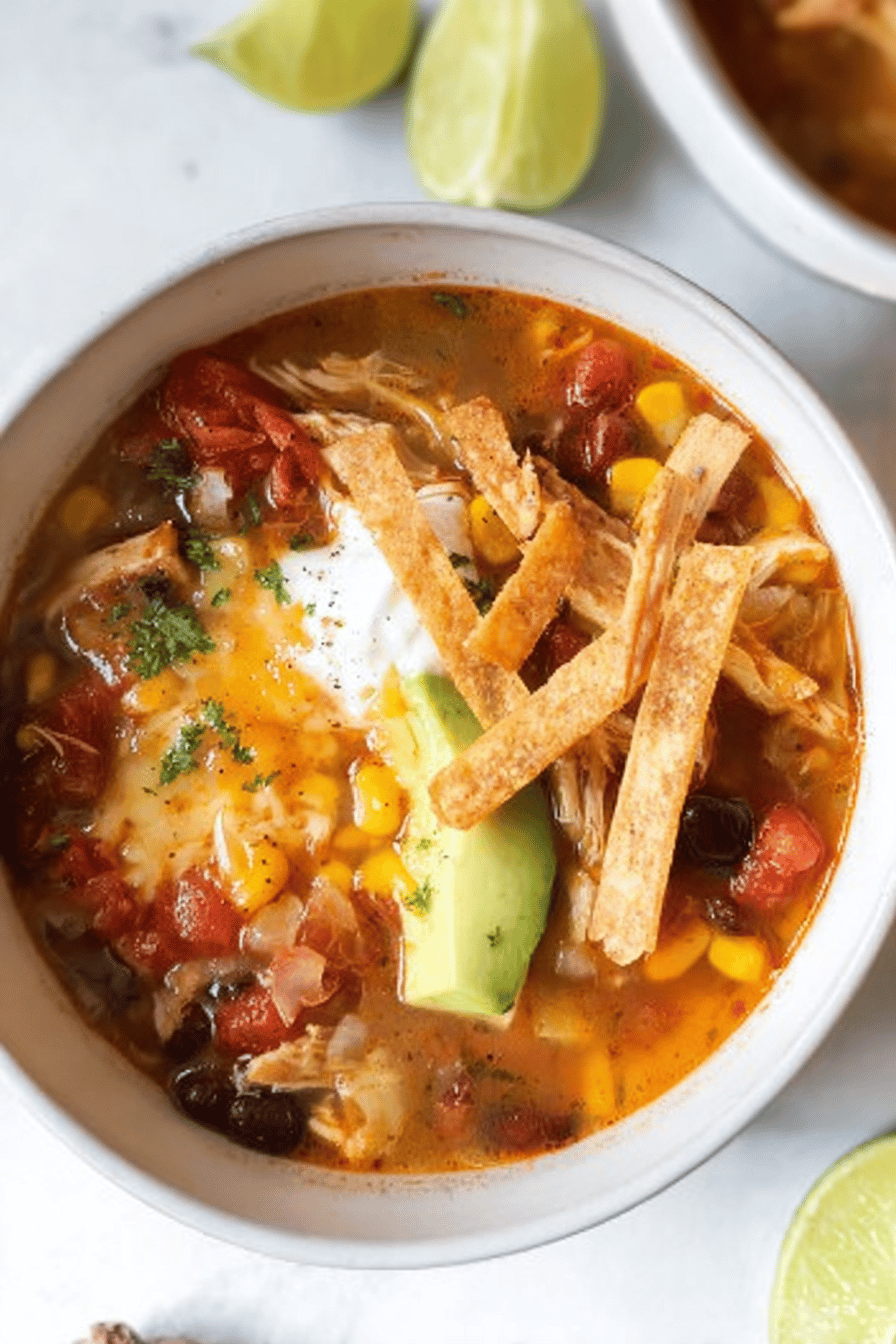 Instant Pot Chicken Taco Soup