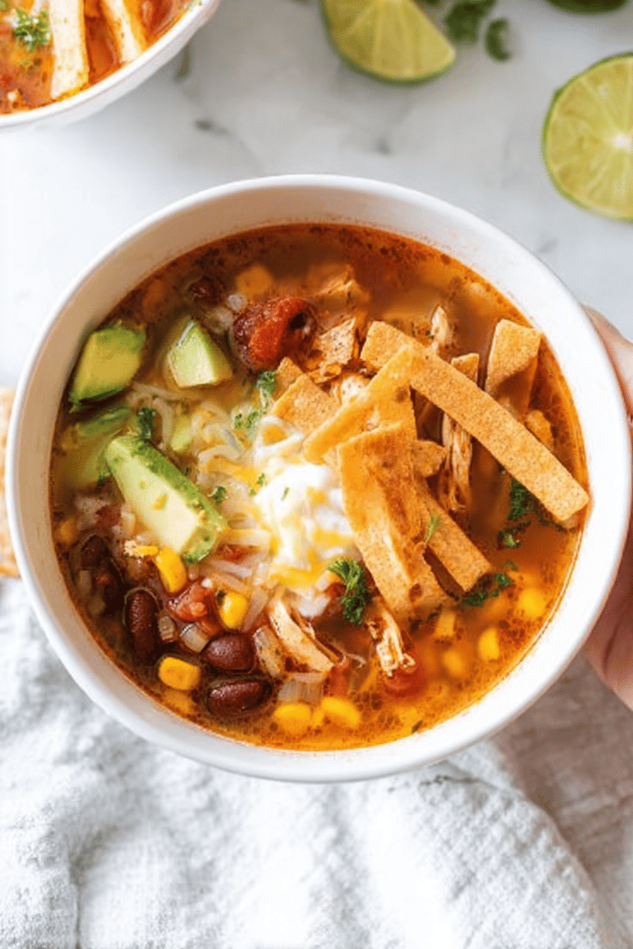 Instant Pot Chicken Taco Soup