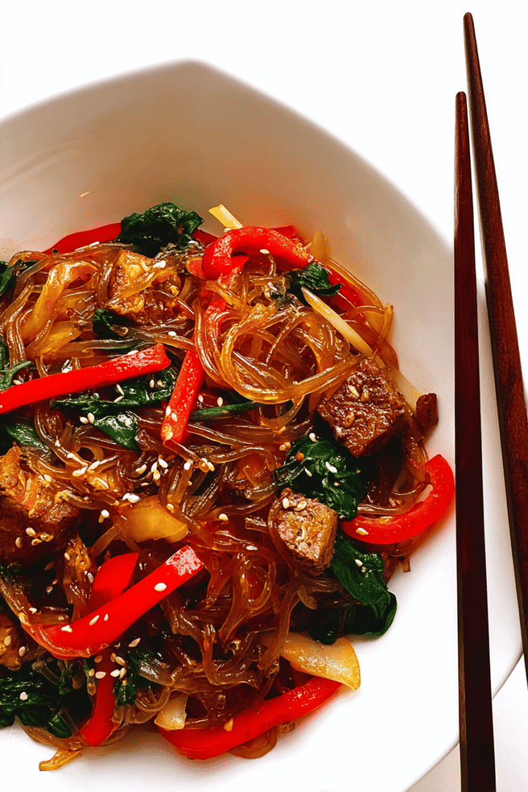 Japchae Korean Noodle Stir Fry 11.Png