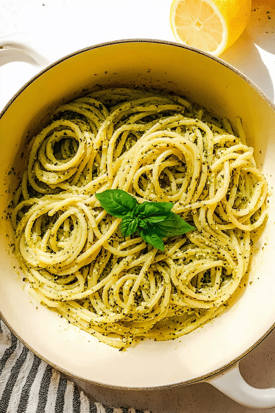 Lemon Basil Butter Pasta