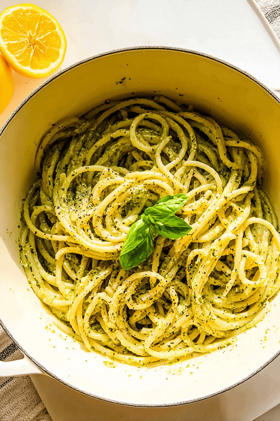 Lemon Basil Butter Pasta