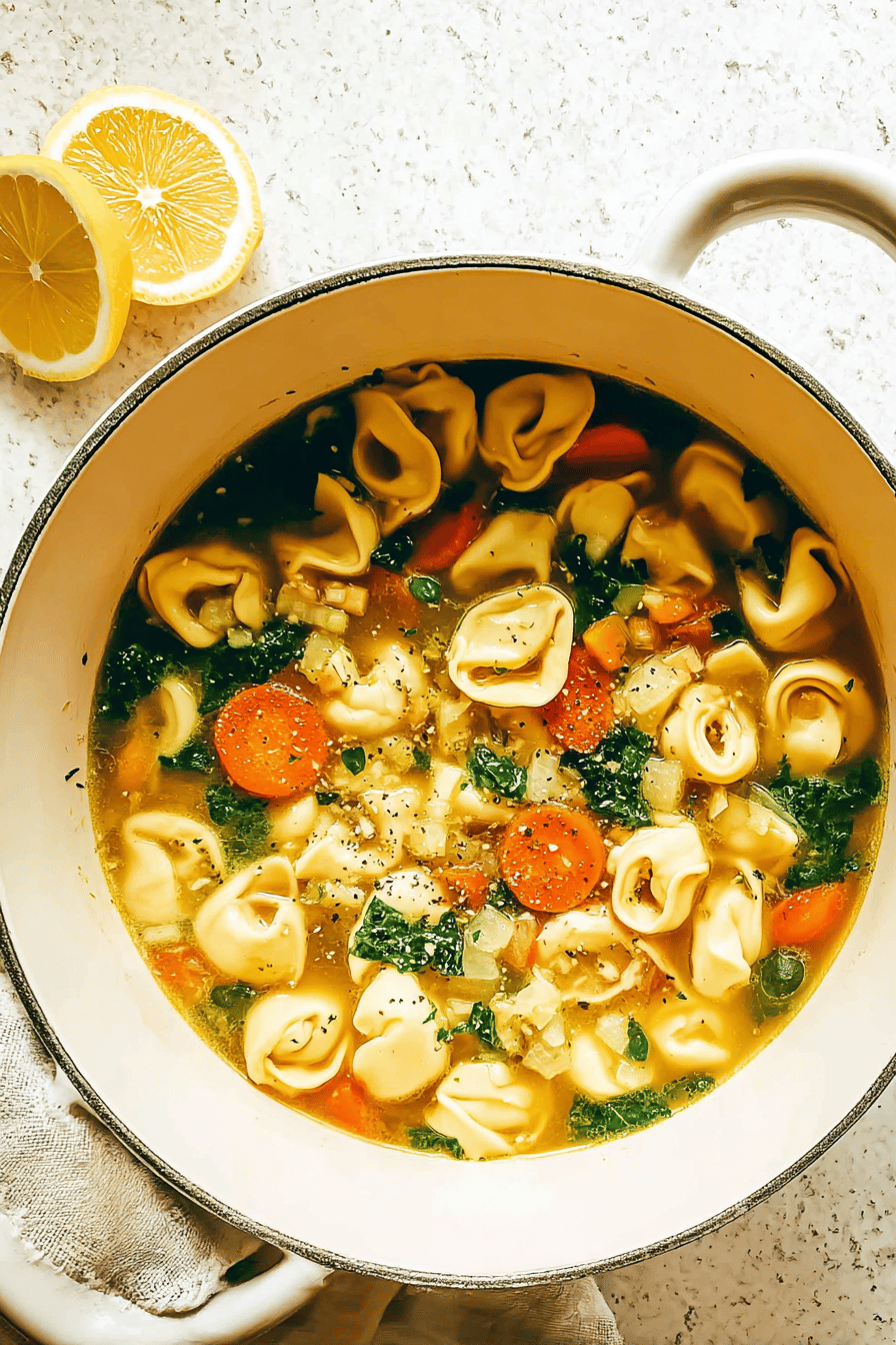 Lemony Tortellini Soup Recipe