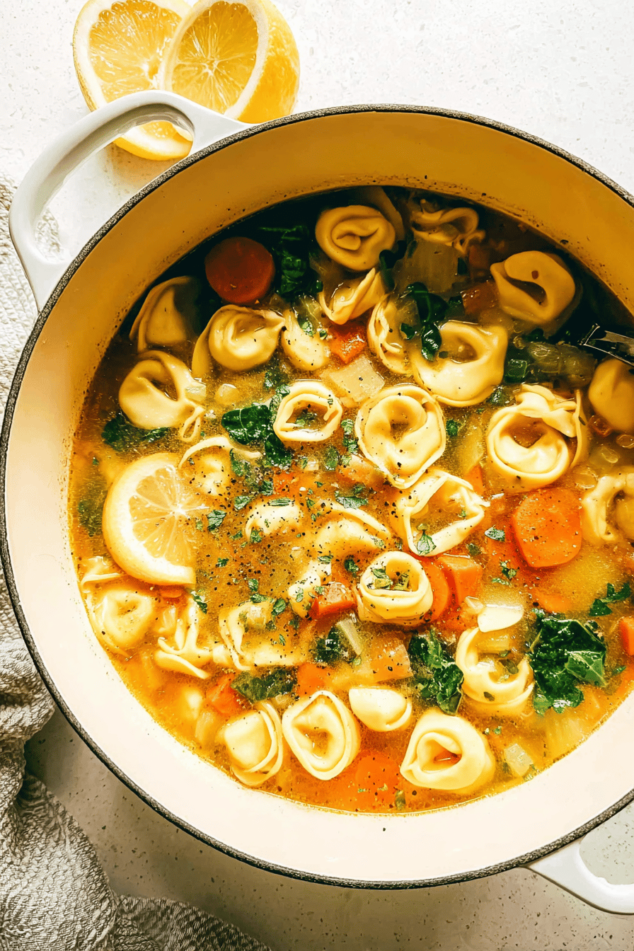 Lemony Tortellini Soup Recipe