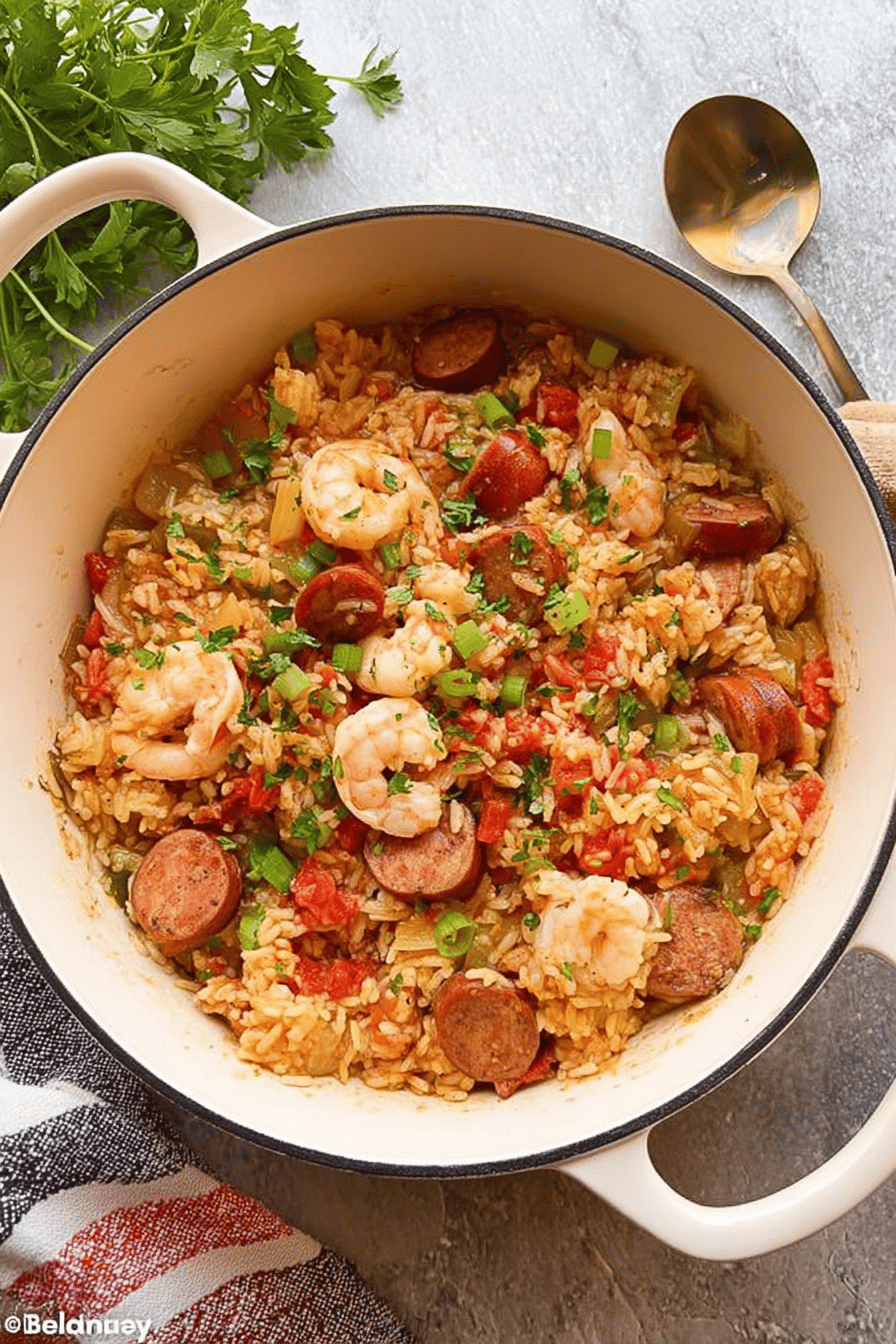 One Pan Jambalaya Recipe With Authentic Cajun Flavors 7 One Pot Jambalaya