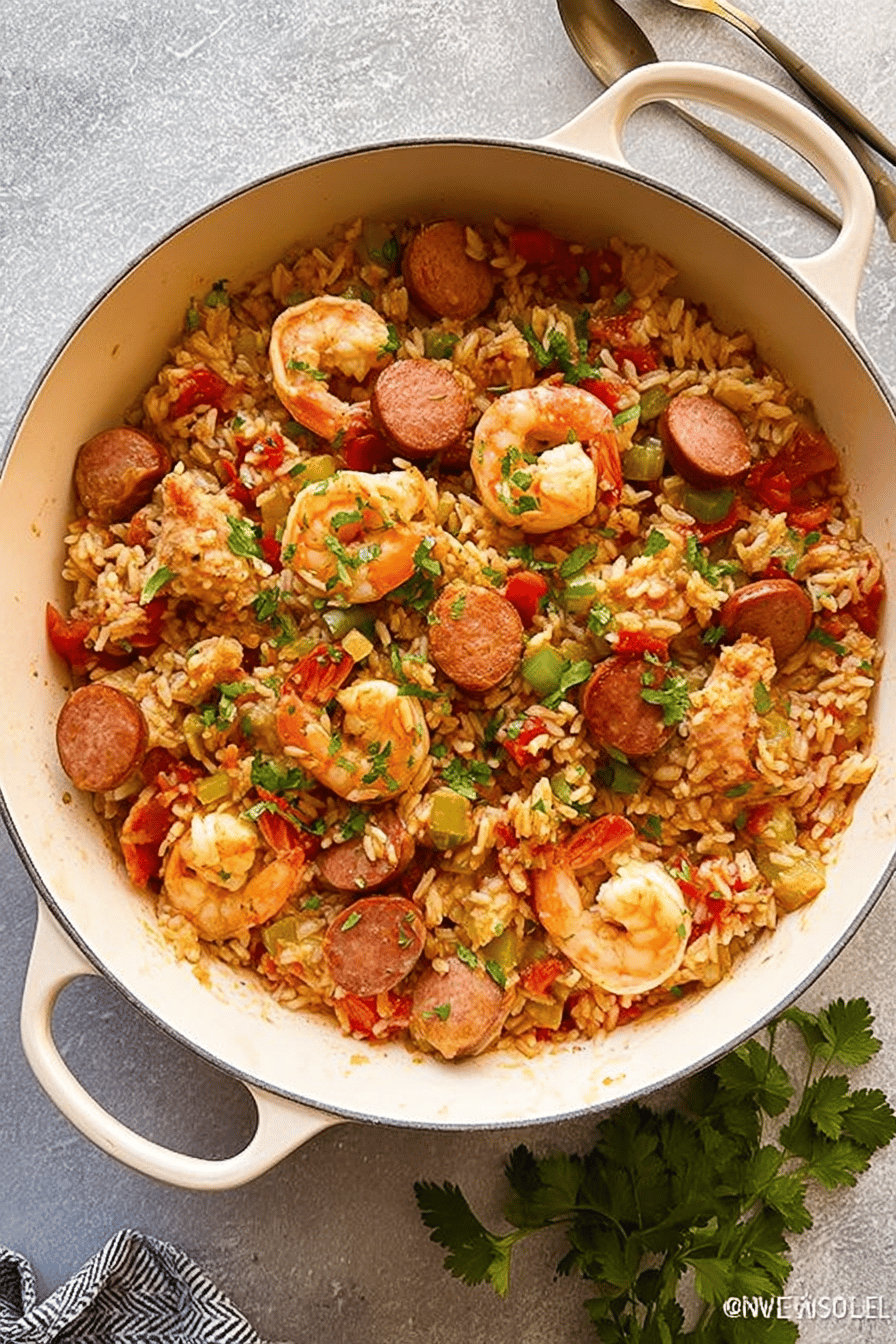 One Pan Jambalaya Recipe With Authentic Cajun Flavors 6 One Pot Jambalaya
