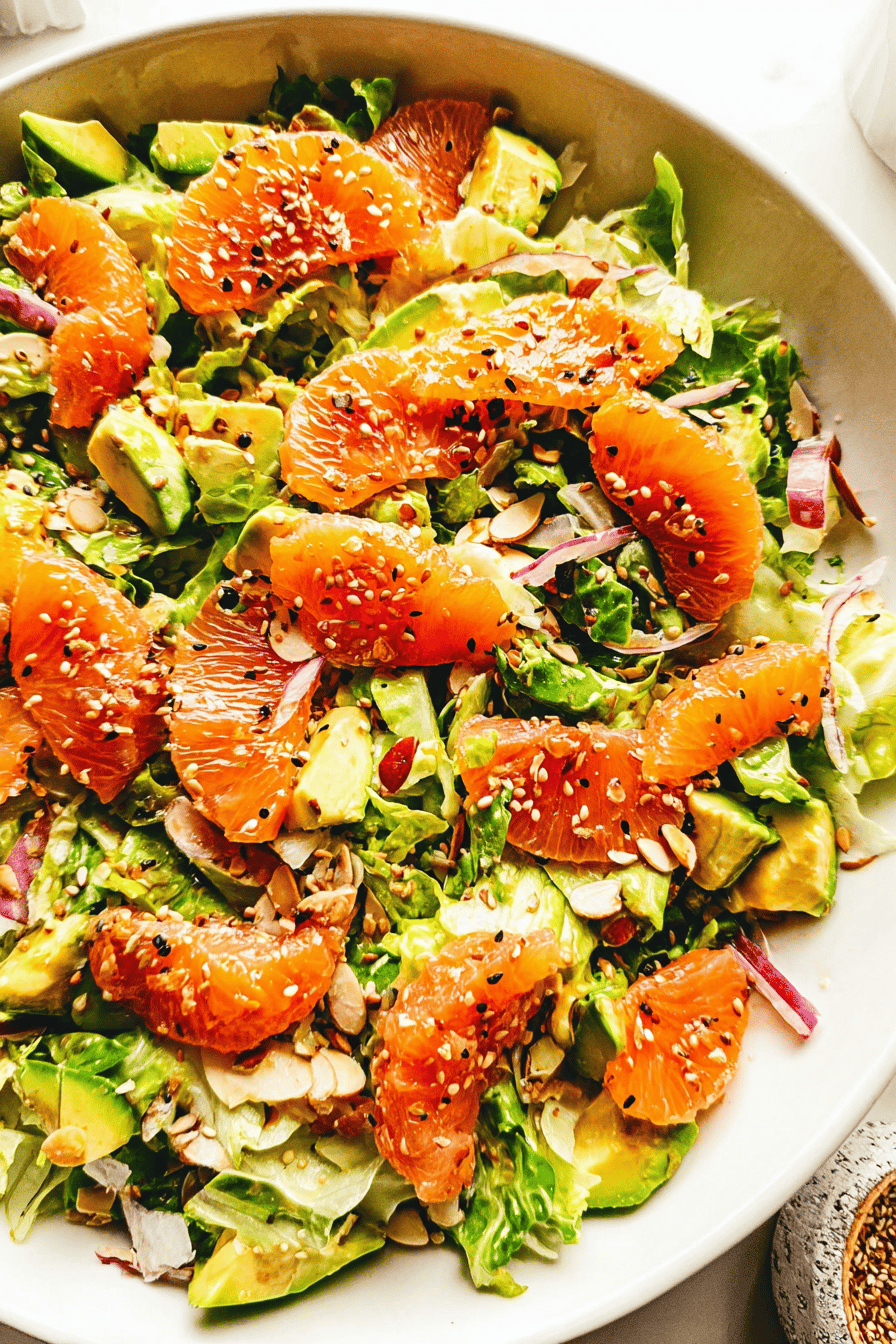 Orange Salmon Salad With Spicy Ginger Honey Vinaigrette 7 Orange Salmon Salad With Ginger Hot Honey Vinaigrette