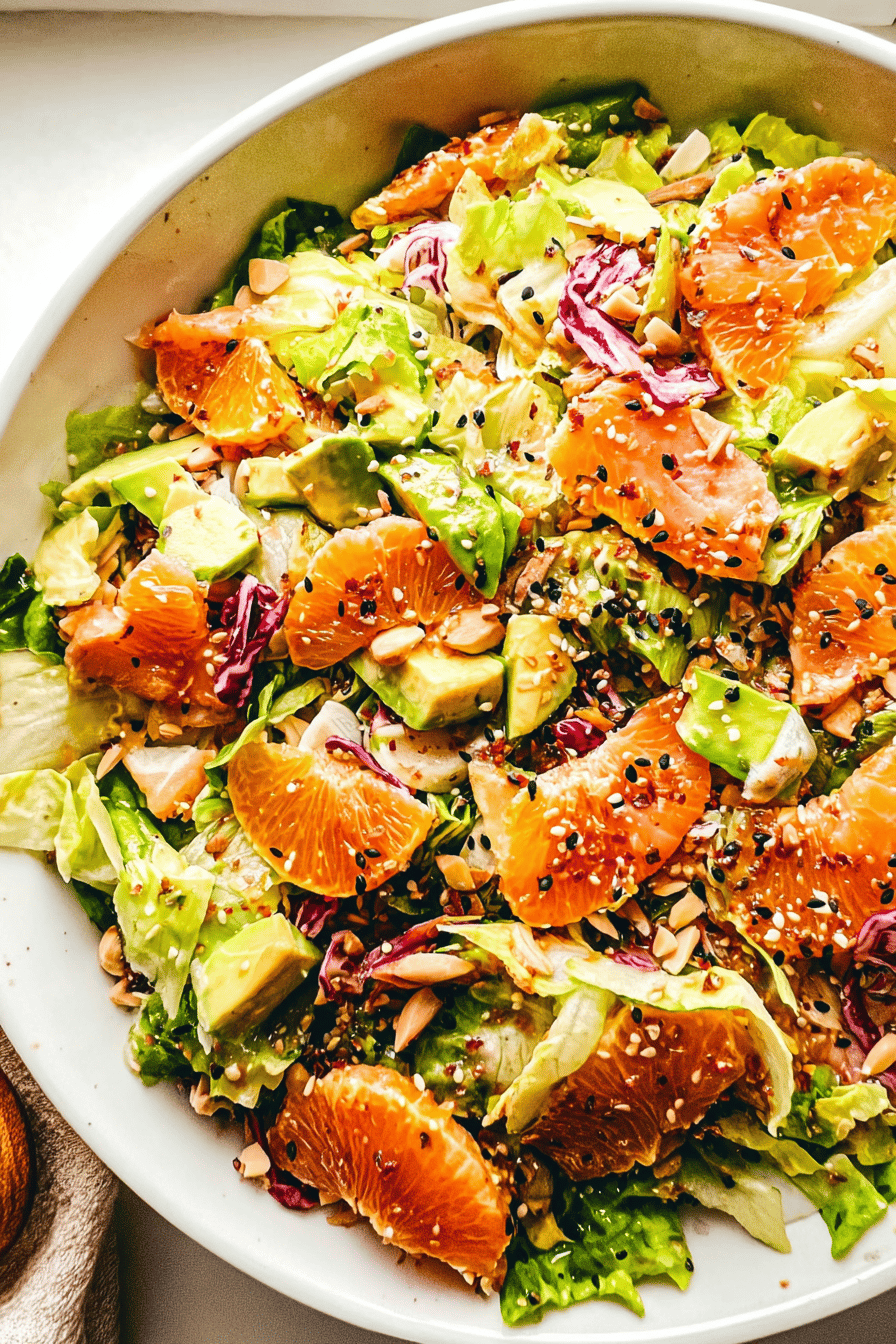 Orange Salmon Salad With Spicy Ginger Honey Vinaigrette 6 Orange Salmon Salad With Ginger Hot Honey Vinaigrette