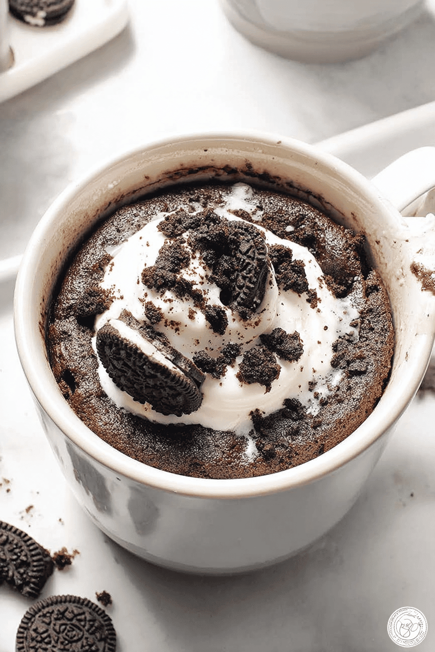Oreo Mug Cake Recipe Ready In 1 Minute 6 Oreo Mug Cake