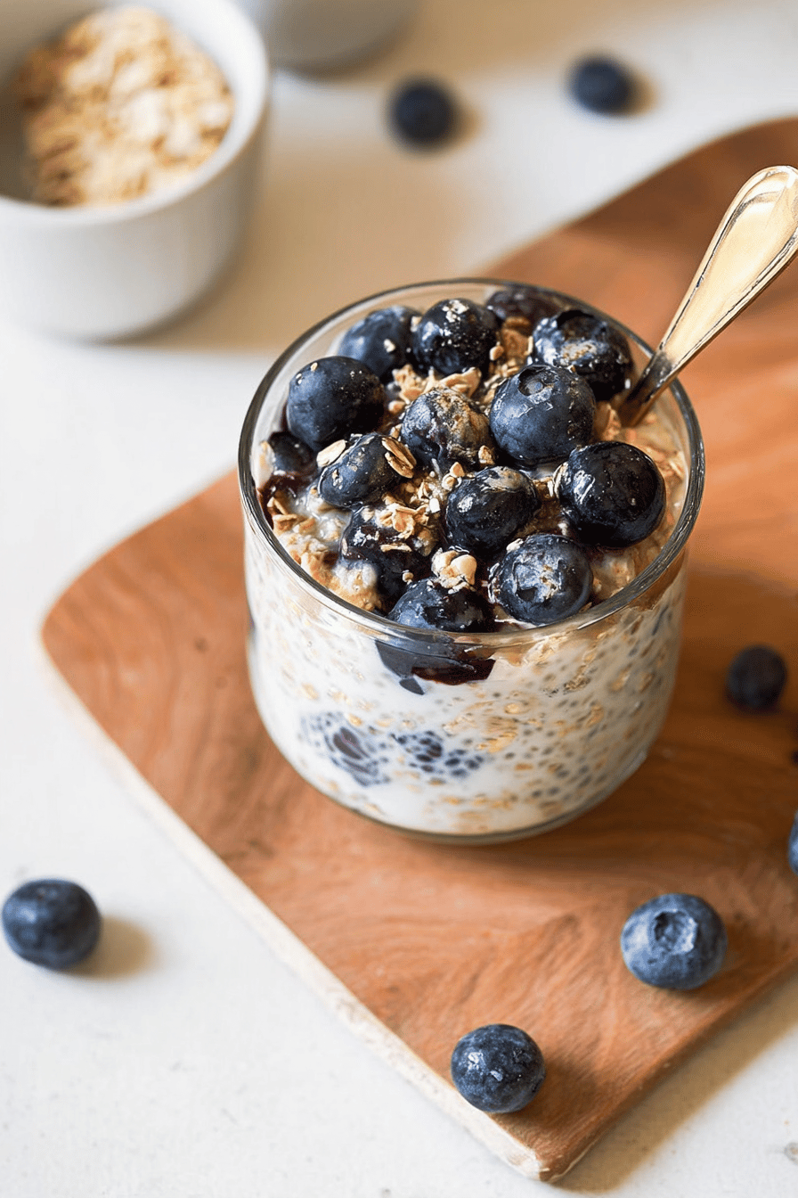 Overnight Blueberry Oats