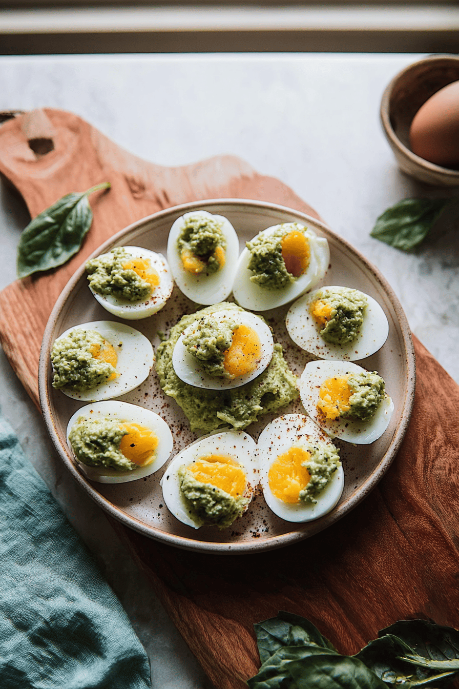 Parmesan Pesto Eggs