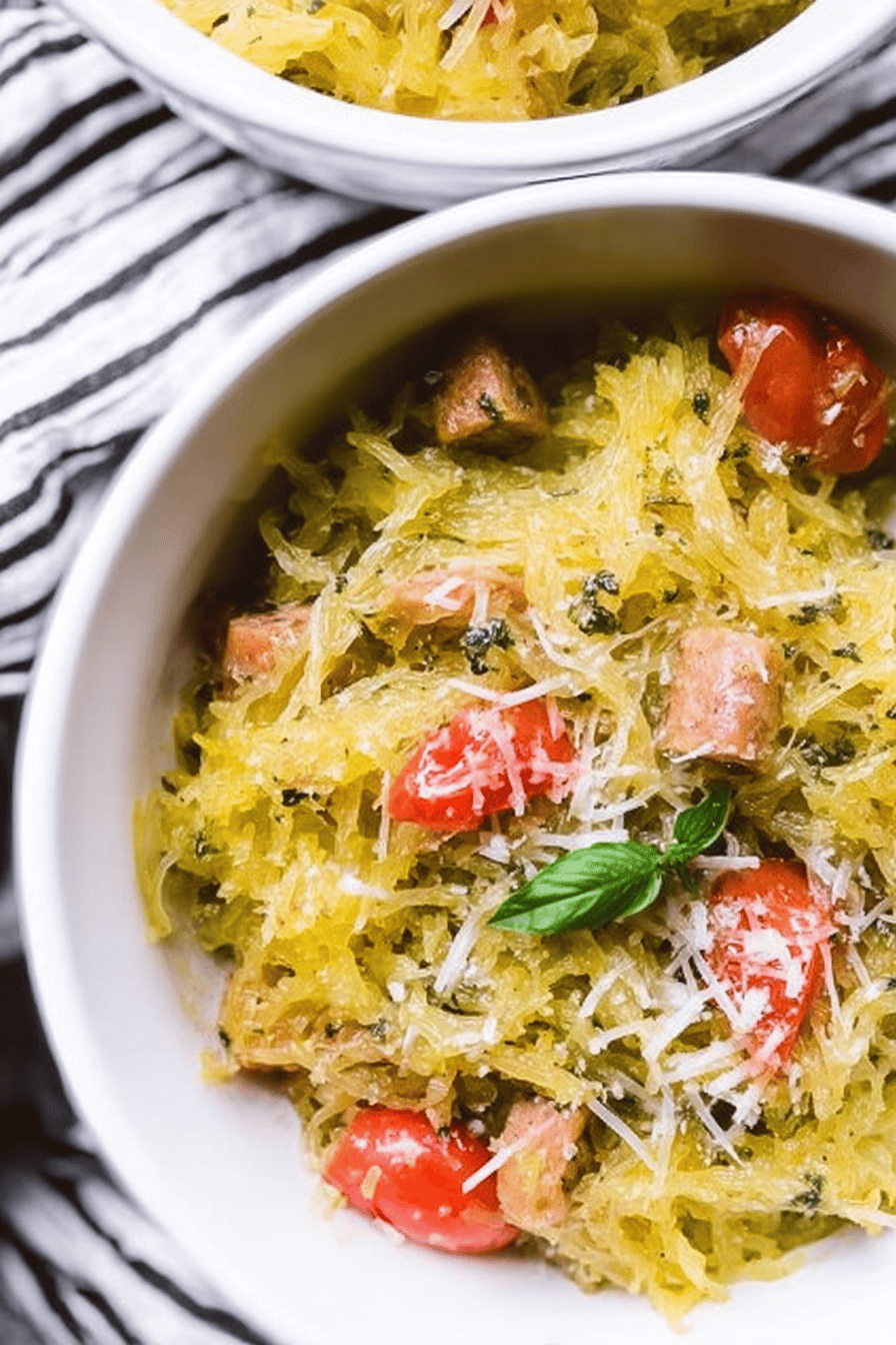 Pesto Spaghetti Squash