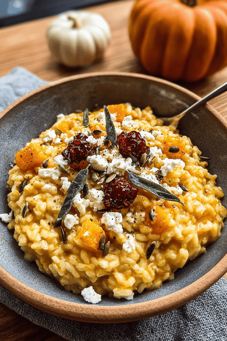 Pumpkin Risotto Recipe With Creamy Texture And Rich Flavor 8 Pumpkin Goat Cheese Risotto 11.Png