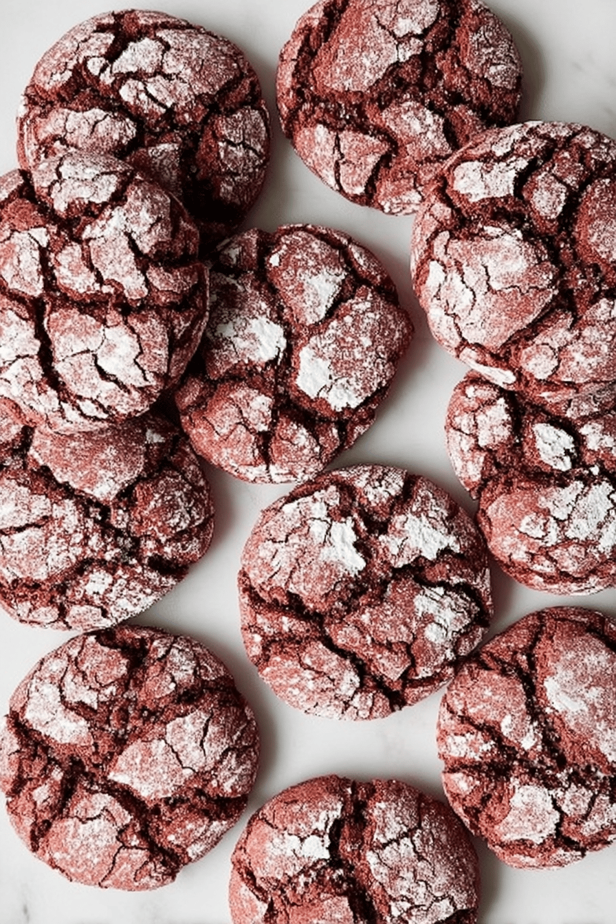 Red Velvet Crinkle Cookies Recipe For Soft And Chewy Treats 6 Red Velvet Crinkle Cookies