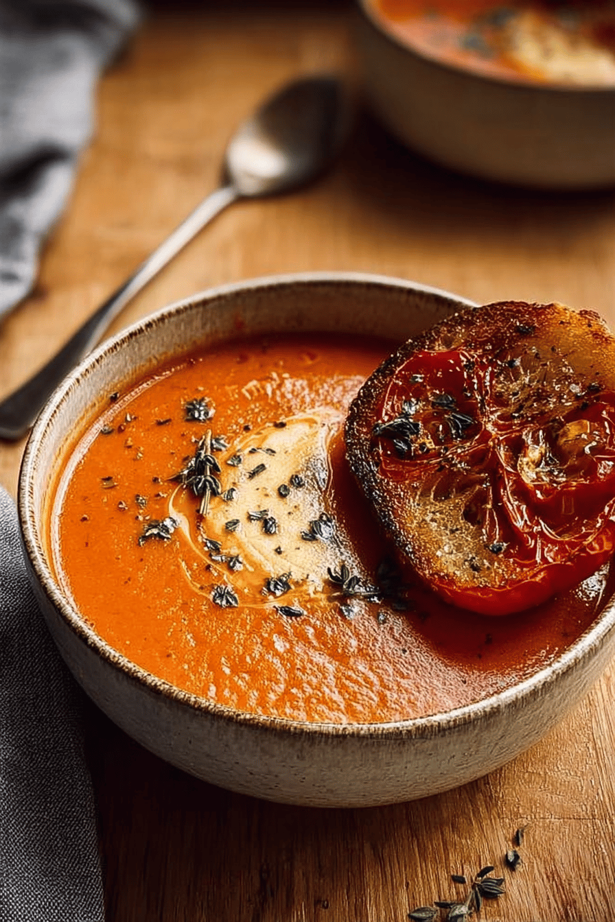 Creamy Roasted Garlic Tomato Soup Recipe For Rich Flavor 7 Roasted Garlic Tomato Soup