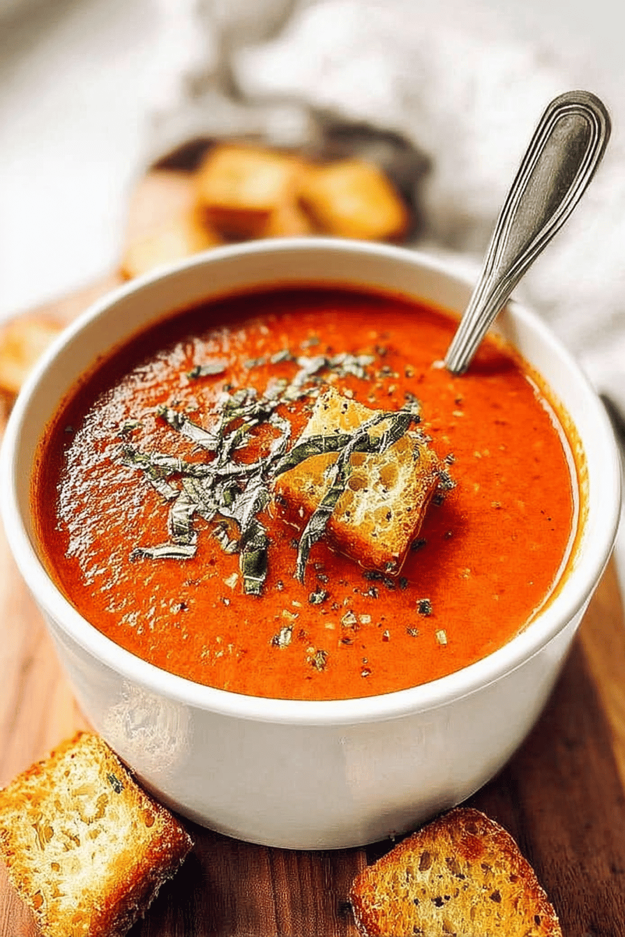 Roasted Tomato Basil Soup